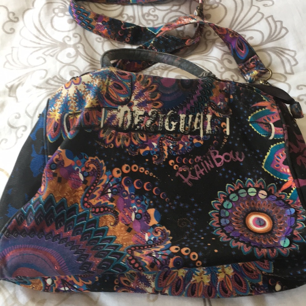 Desigual crossbody or handle carry purse